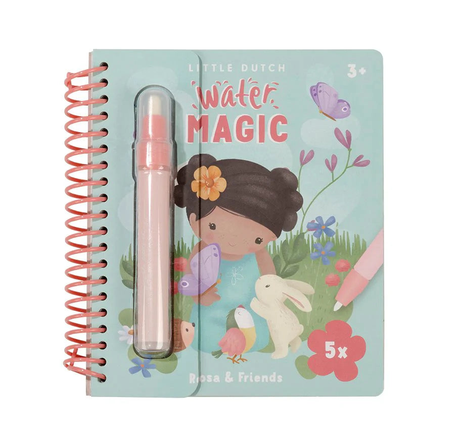 Little Dutch carte de colorat magica 3 ani+ Rosa&Friends