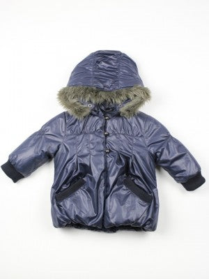 Dirkje Geaca fetite cu gluga si aplicatie de blanita - Bleumaren Imagine principală a produsului