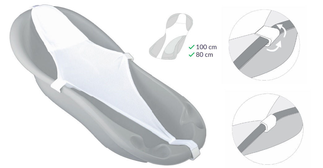 BabyMatex hamac pentru baie 0m+ Alb Imagine principală a produsului