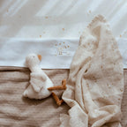 Little Dutch cearsaf cu elastic 60x120 cm Moon and Stars Little Goose
