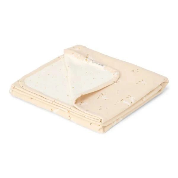 Little Dutch patura dublata din bumbac organic cu doua fete 110x140 cm 0m+ Little Goose