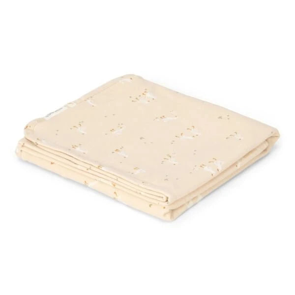 Little Dutch patura dublata din bumbac organic cu doua fete 110x140 cm 0m+ Little Goose