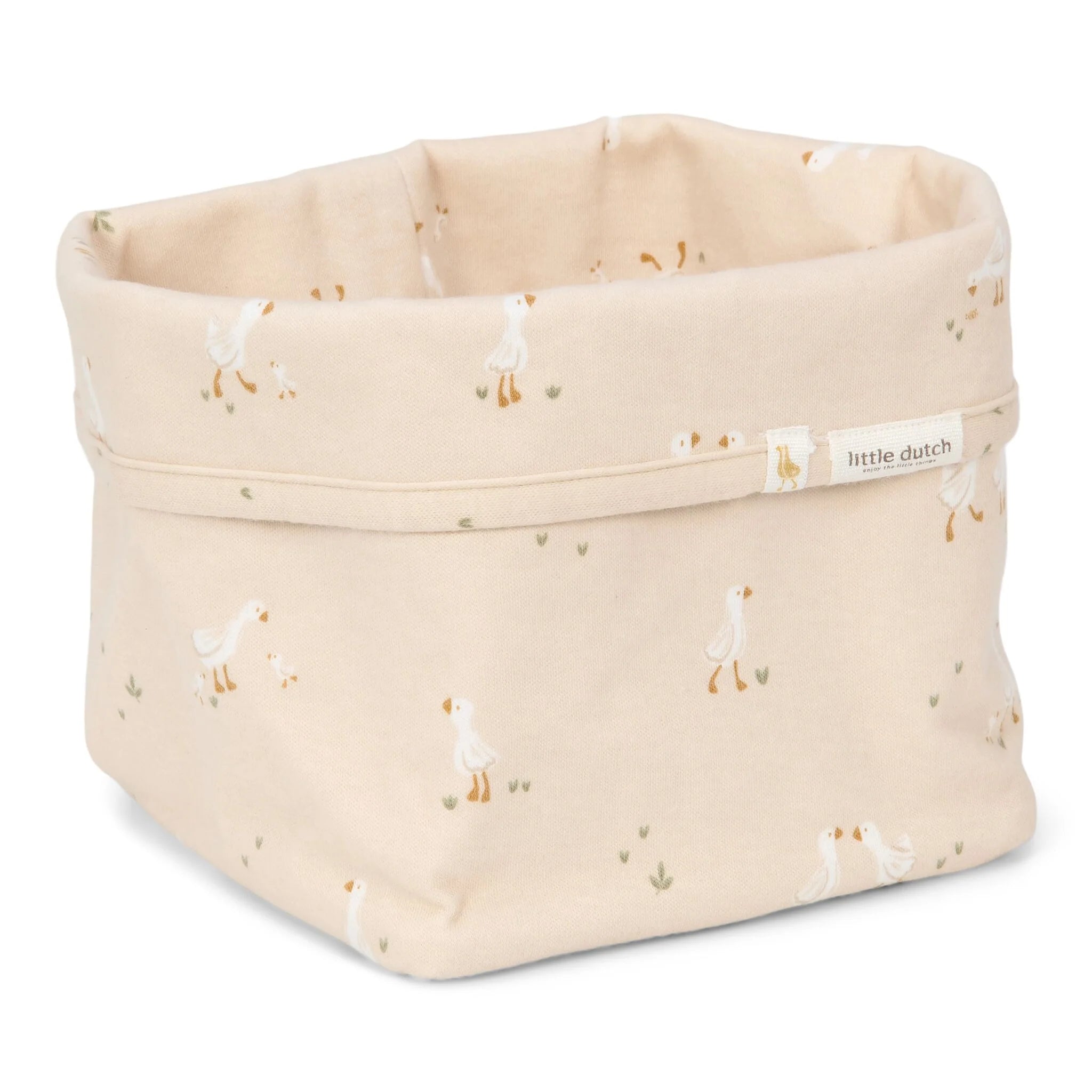 Little Dutch cos de depozitare din bumbac organic 15x15 cm 0m+ Little Goose