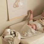 Little Dutch prosop cu gluga 75x75 cm 0m+ Newborn Naturals - Baby Bunny