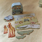 Little Dutch puzzle 6in1 din carton FSC 2 ani+ Safari Friends