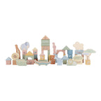 Little Dutch cuburi de constructie din lemn SFC 12m+ Safari Freinds Green