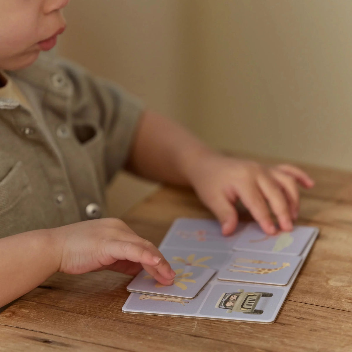 Little Dutch joc LOTTO din carton FSC 2 ani+ Safari Friends