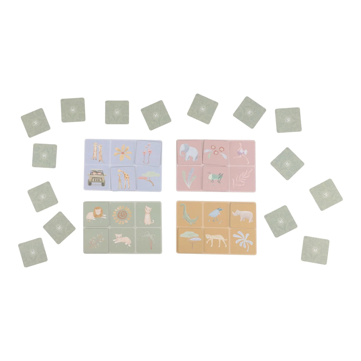 Little Dutch joc LOTTO din carton FSC 2 ani+ Safari Friends