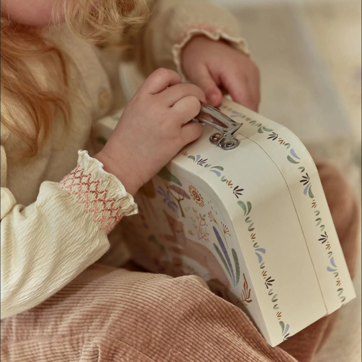 Little Dutch valiza decorativa set de 2 bucati 2 ani+ Safari Friends