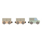 Little Dutch trenlet cu sine din lemn SFC 18m+ Safari Freinds