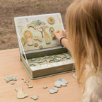 Little Dutch puzzle magnetic 3 ani+ Safari Friends Green