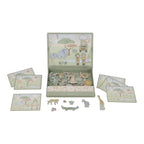 Little Dutch puzzle magnetic 3 ani+ Safari Friends Green
