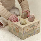 Little Dutch jucarie interactiva muzicala Pop-up din lemn SFC 12m+ Safari Freinds
