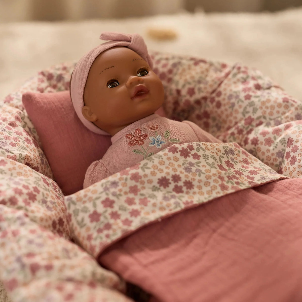 Little Dutch Babynest pentru papusi 3 ani+ Pink