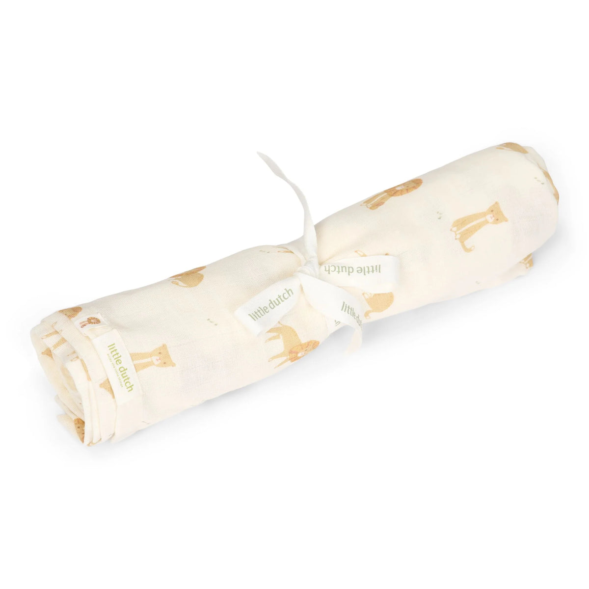 Little Dutch muselina de infasat 120x120 cm 0m+ 1 buc Safari Leo