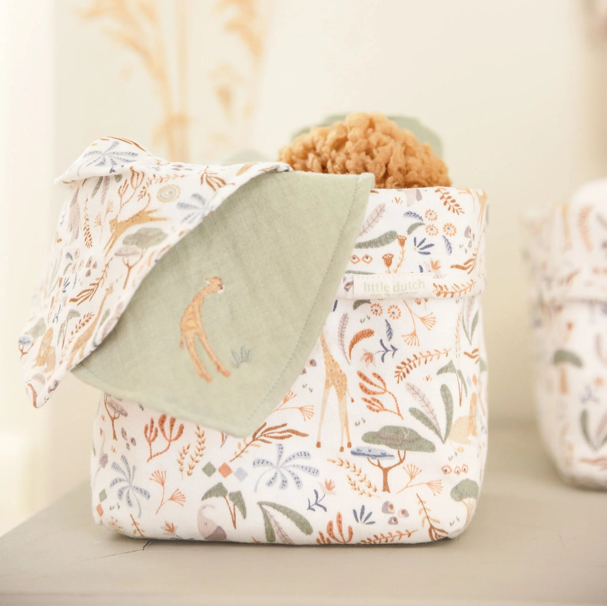 Little Dutch muselina din bumbac organic 70x70 cm 0m+ 3 buc Safari Wonders