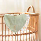 Little Dutch set baveta bandana 2 buc 0m+ Safari Wonders Green