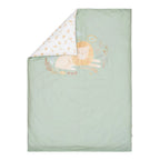Little Dutch lenjerie pat din bumbac organic 140x110 cm 0m+ Safari Leo