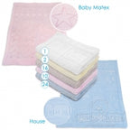 BabyMatex patura copii 75x100 cm cu model de stelute alb