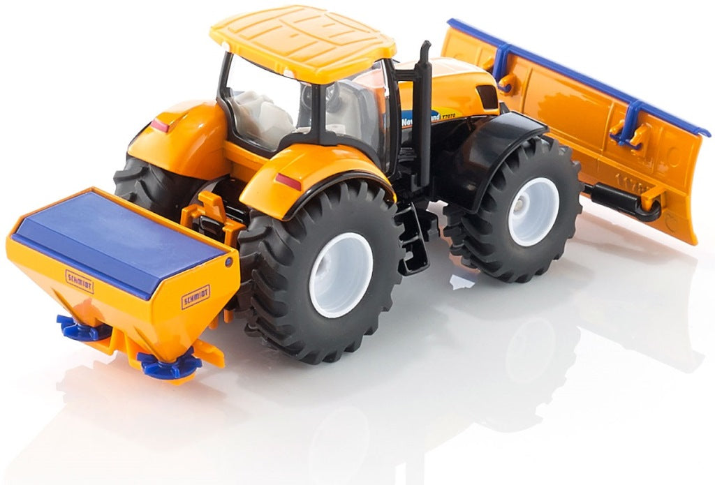 Siku Jucarie Masinuta New Holland 7070 Tractor with ploughing 3ani+