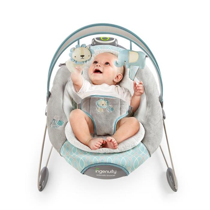 Bright Starts Ingenuity Balansoar cu vibratii SmartBounce Cambridge 0m+ 02