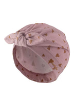 Sterntaler caciulita fete cu nod si imprimeu inimioare protectie UV30+ 4-24 luni 45-51 Salmon Pink