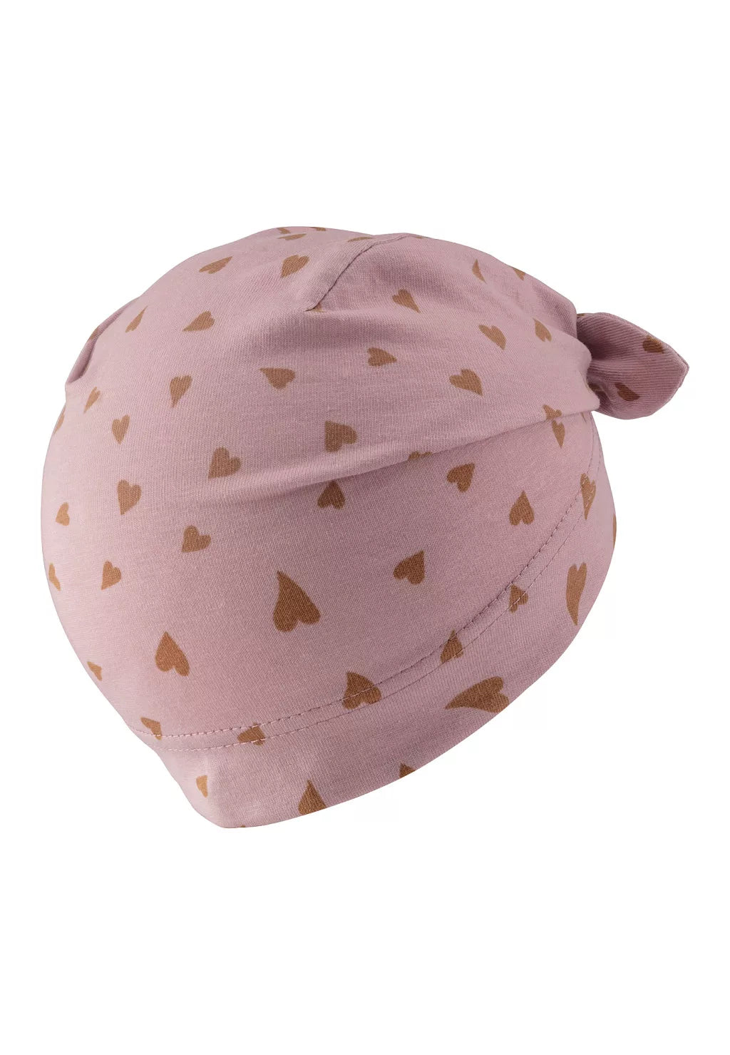 Sterntaler caciulita fete cu nod si imprimeu inimioare protectie UV30+ 4-24 luni 45-51 Salmon Pink