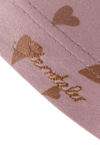 Sterntaler caciulita fete cu nod si imprimeu inimioare protectie UV30+ 4-24 luni 45-51 Salmon Pink