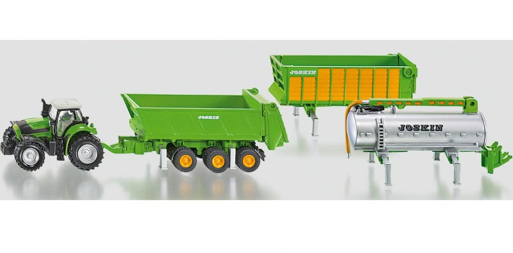 Siku Jucarie Masinuta Mini Tractor & Joskin Trailer Set 3ani+ Imagine principală a produsului