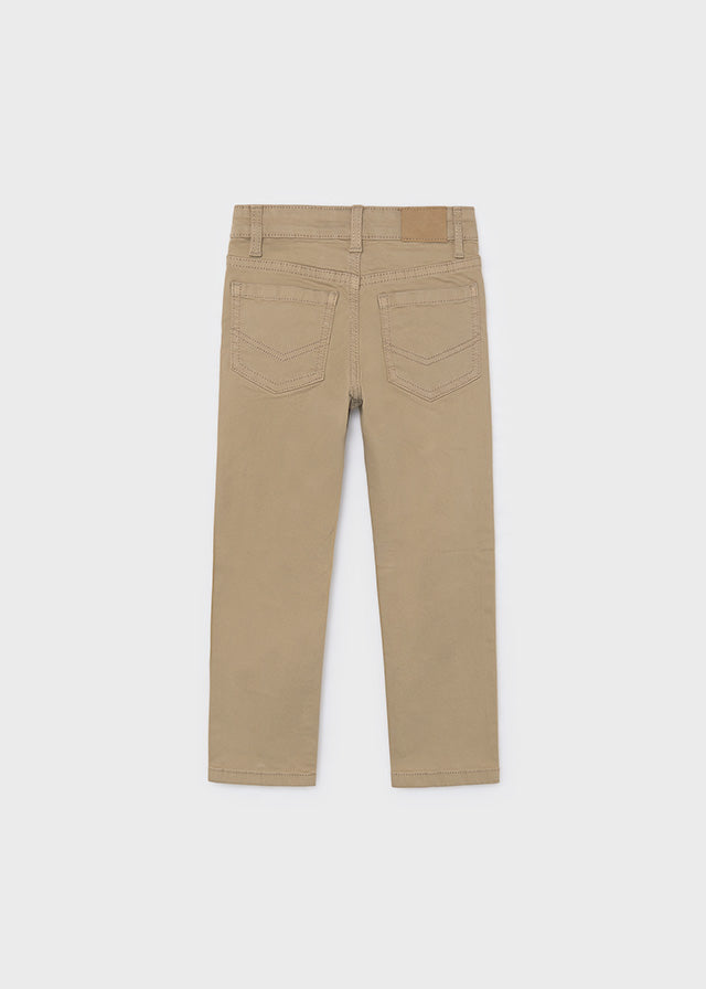 Mayoral pantaloni baieti lungi slim fit cu buzunare 2-10 ani Hazelnut