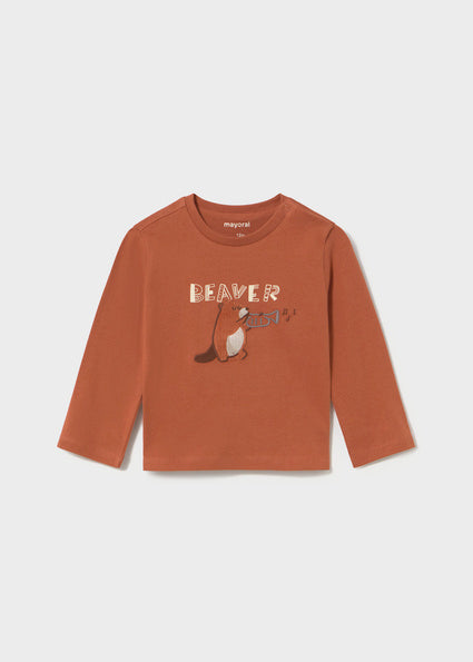 Mayoral bluza baieti cu maneca lunga 12-48 luni Caramiziu Beaver