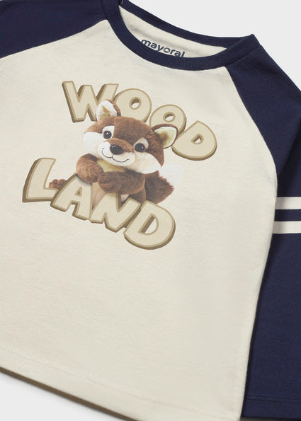 Mayoral bluza baieti Wood Land 12-48 luni Azul