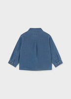 Mayoral camasa baieti cu maneca lunga denim 12-48 luni Denim mediu
