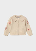 Mayoral cardigan fete cu flori 12-48 luni Milk vigoré
