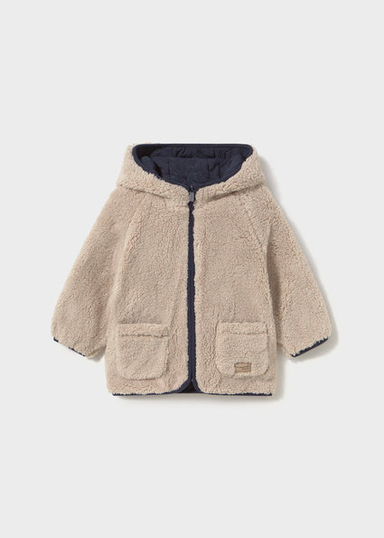 Mayoral geaca baieti reversibila cu blana 12-48 luni Azul