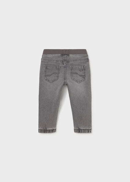 Mayoral blugi baieti jogger 12-48 luni Denim Gri Mediu