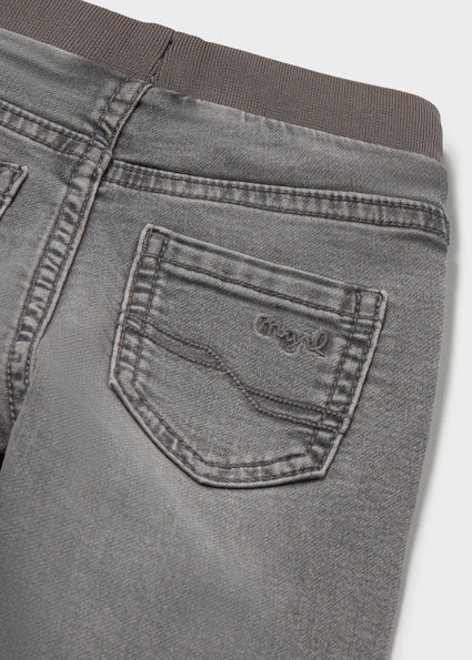 Mayoral blugi baieti jogger 12-48 luni Denim Gri Mediu