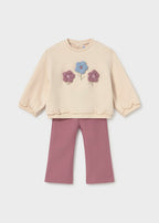 Mayoral compleu fete 2 piese hanorac cu pantalon 12-48 luni Visniu