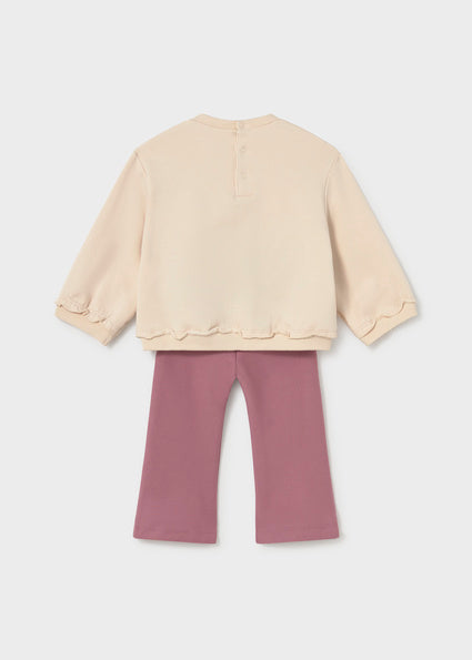 Mayoral compleu fete 2 piese hanorac cu pantalon 12-48 luni Visniu