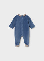 Mayoral salopeta baieti 0-18 luni Blueberry cu tractor