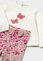 Mayoral compleu fete 3 piese colanti cu vesta 12-48 luni Petal