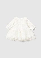 Mayoral rochita fete din tul cu imprimeu 0-18 luni Off-white