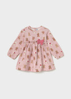 Mayoral rochie fete cu funda si imprimeu 12-48 luni Dulce