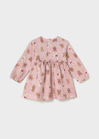 Mayoral rochie fete cu funda si imprimeu 12-48 luni Dulce