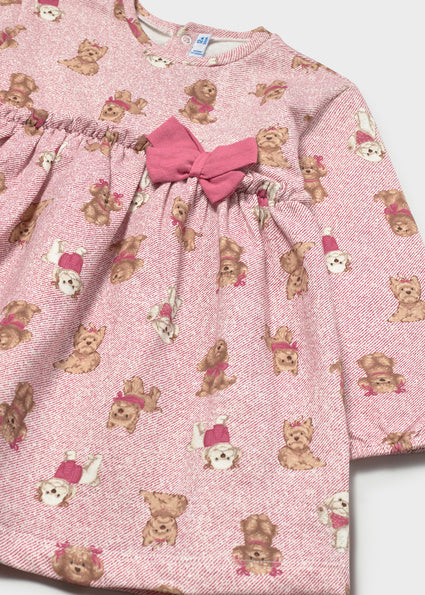 Mayoral rochie fete cu funda si imprimeu 12-48 luni Dulce