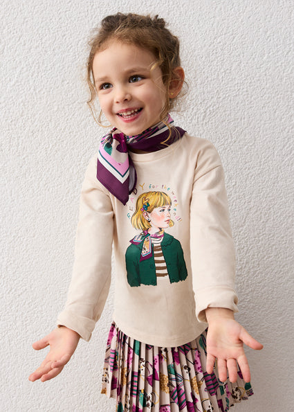 Mayoral bluza fete cu esarfa 5-10 ani Tofu