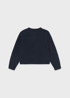 Mayoral cardigan fete din tricot cu fundite 2-10 ani Navy blue
