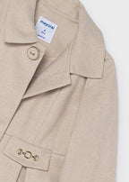 Mayoral palton fete elegant 5-10 ani Bej vigore
