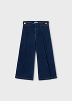 Mayoral pantaloni fete blugi wide leg 2-10 ani Denim super dark