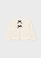 Mayoral compleu fete 3 piese colanti cu cardigan 5-10 ani Negru